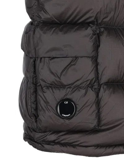 C.p. Company Quilted Puffer Gilet In Black