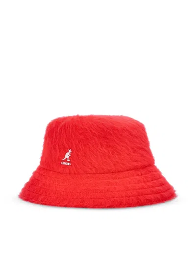 Kangol Logo Embroidered Bucket Hat In Red