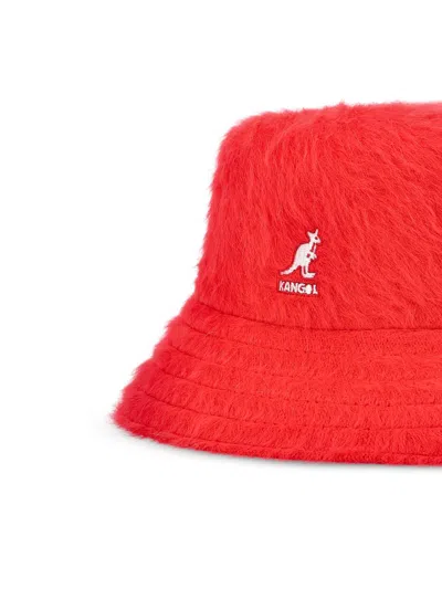 Kangol Logo Embroidered Bucket Hat In Red