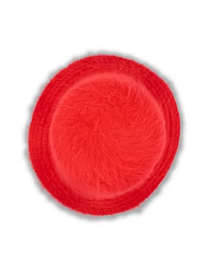 Kangol Logo Embroidered Bucket Hat In Red