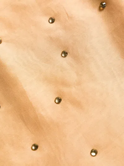 Oseree Crystal-embellished Tied Cover-up In White