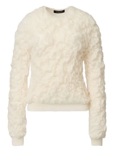 Fabiana Filippi Textured Round-neck Sweater In Neutral