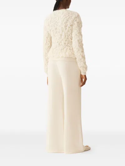 Fabiana Filippi Textured Round-neck Sweater In Neutral