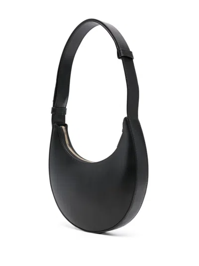 Furla Curved Silhouette Mini Shoulder Bag In Black