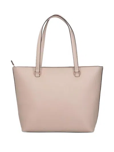 Liu •jo Logo-embossed Top-handle Bag In Neutral