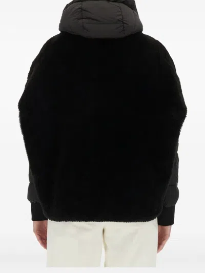 Moorer Sp-pegaso-ks3 Hooded Shearling Jacket In Black