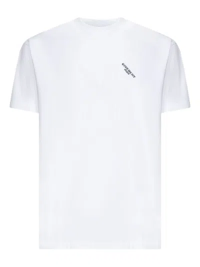 Givenchy Logo Print Regular Fit Cotton T-shirt In White