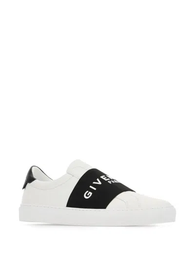 Givenchy Sneaker Urban Street In Pelle Con Fascia Elasticizzata In White