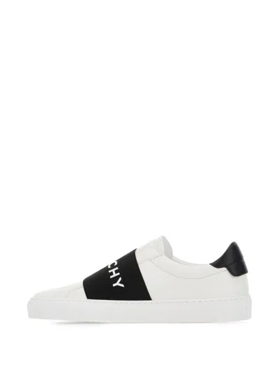 Givenchy Sneaker Urban Street In Pelle Con Fascia Elasticizzata In White