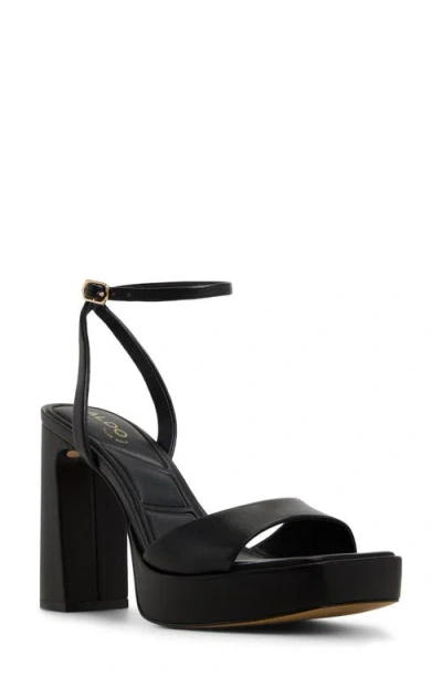 Aldo Women's Lothon Two-piece Platform Heeled Dress Sandals In Black