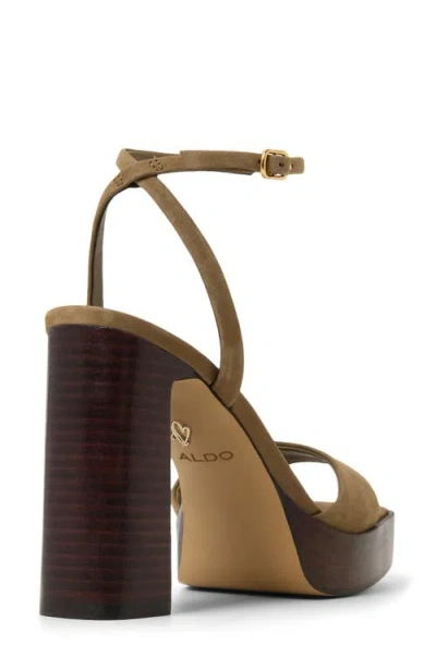 Aldo Lothon Platform Sandal In Animal Print