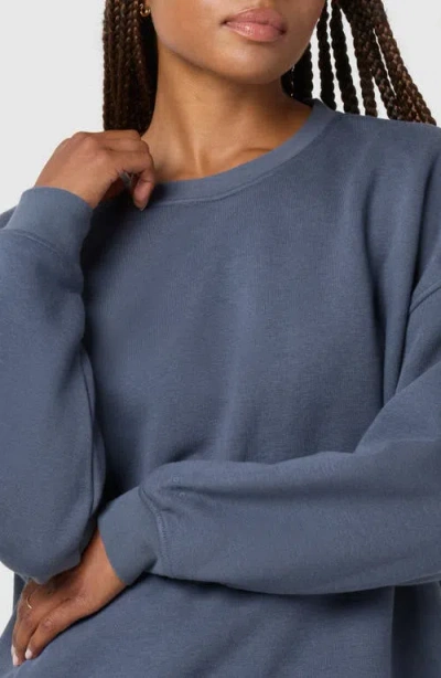 Florence By Mills Cozy Crush Oversize Sweatshirt In Blue