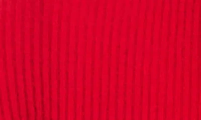 Karen Kane Rib Draped Open Front Cardigan In Red