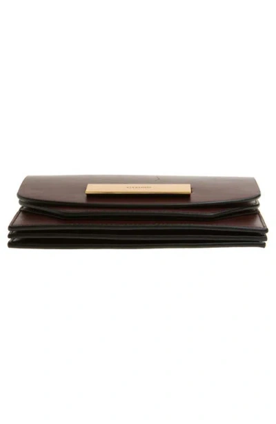 Allsaints Etta Small Leather Clutch Bag In Red