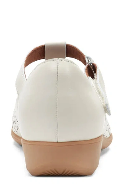 Rockport Cobb Hill Chrowen T-strap Wedge Pump In White