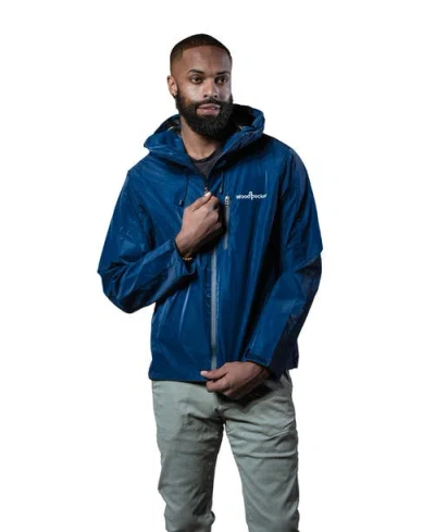 Woodpecker Wind Rain Shell Jacket In Blue