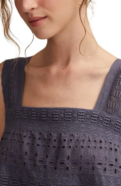 Lucky Brand Women's Eyelet Swing Tank Top In Purple