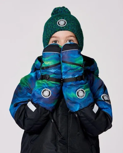 Deux Par Deux Boy Winter Mittens Teknik In Multi