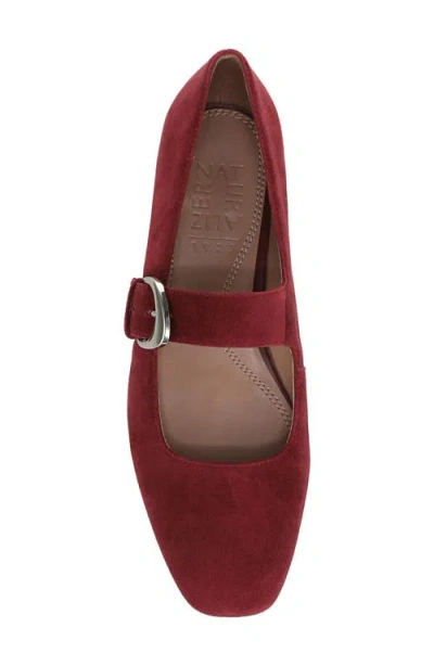 Naturalizer Women's Cosmic Square Toe Mary Jane Ballet Flats In Red