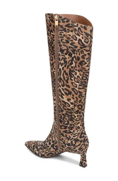 Naturalizer Deesha Wide Calf Knee High Dress Boots In Animal Print
