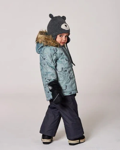 Deux Par Deux Two-piece Play Snowsuit With Jacket In Multi