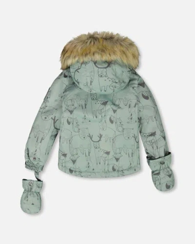 Deux Par Deux Two-piece Play Snowsuit With Jacket In Multi