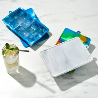 Host 1.25" Ice Cube Tray With Lid In Multi