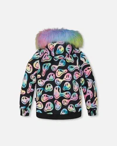 Deux Par Deux Girl Two-piece Play Snowsuit With Jacket In Multi