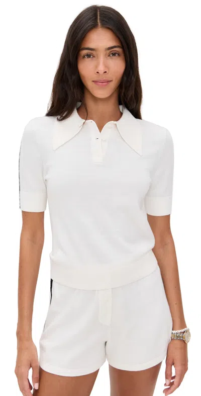 Le Bop Short Sleeve Polo White In Multi