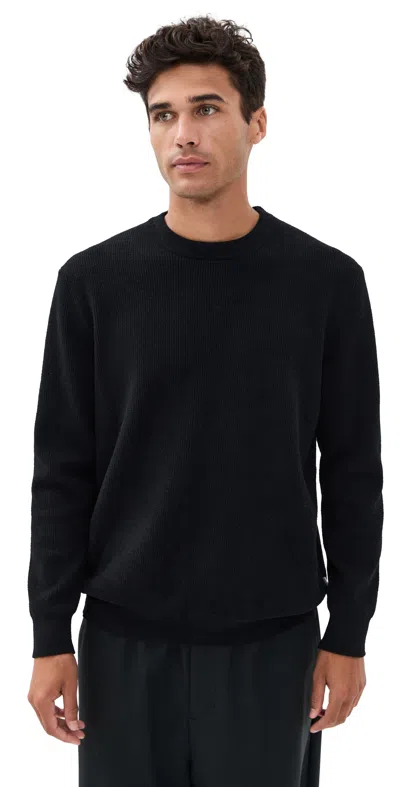 Nn07 Kkevin 6600 Ribbed Sweater In Black