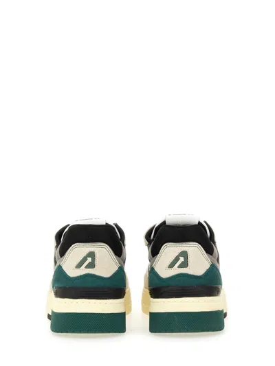 Autry Clc Low Suede And Mesh Sneakers In Multi