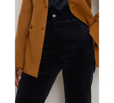 Ralph Lauren Petite High-rise Corduroy Flare Pants In Blue