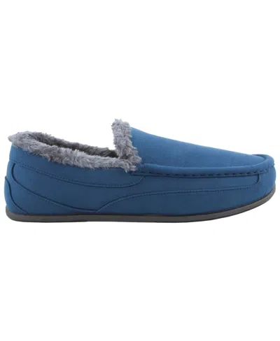 Deer Stags Spun Mens Slip-on Slippers In Blue