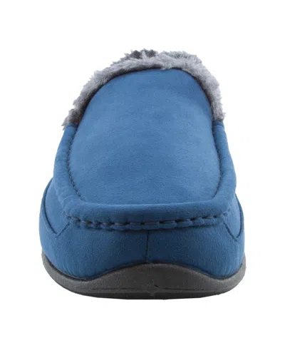 Deer Stags Spun Mens Slip-on Slippers In Blue