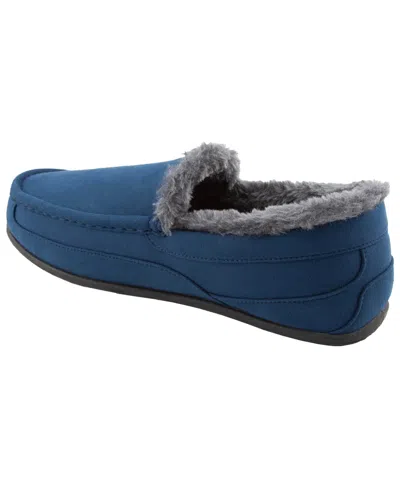 Deer Stags Spun Mens Slip-on Slippers In Blue