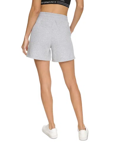 Calvin Klein Women's Smocked Waistband Midi Shorts In Gray
