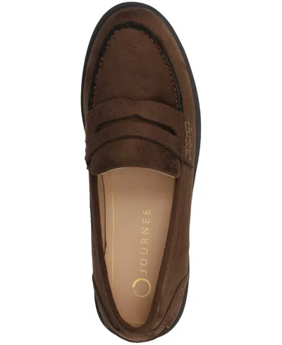 Journee Collection Journee Womens Brooks Penny Loafer In Brown