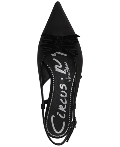 Circus Ny By Sam Edelman Women's Delanie Pointed-toe Slingback Flats In Black