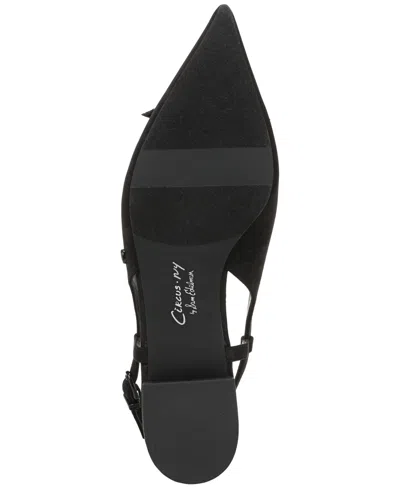 Circus Ny By Sam Edelman Women's Delanie Pointed-toe Slingback Flats In Black
