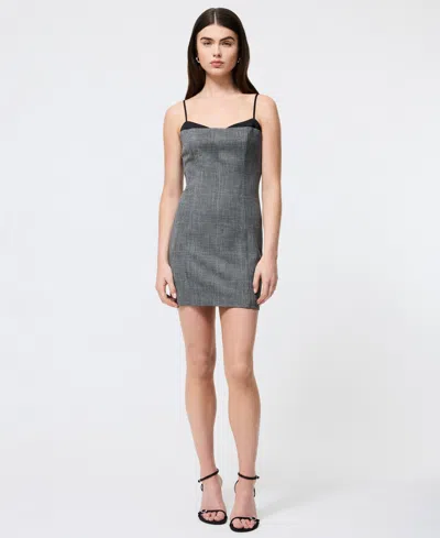 French Connection Owen Plaid Peekaboo Dress In Multi