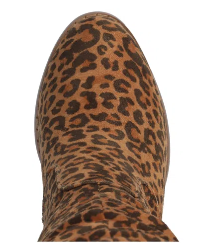 Journee Collection Womens Kaison Stacked Heel Over The Knee Boots In Brown