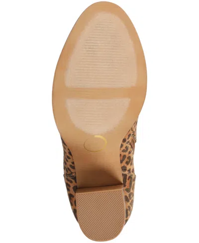 Journee Collection Womens Kaison Stacked Heel Over The Knee Boots In Brown