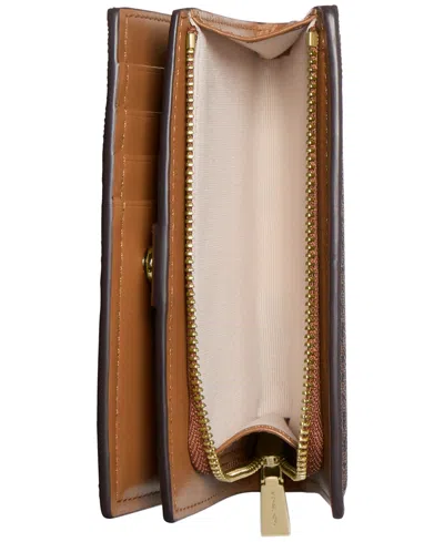 Michael Kors Bryant Medium Zip Around Wallet In Brown