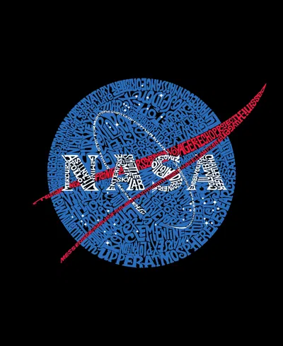 La Pop Art Plus Size Nasa's Most Notable Missions Word Art Tank Top In Black