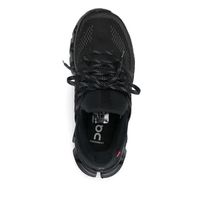 On Running Black Polyester Sneakers In Black