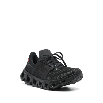 On Running Black Polyester Sneakers In Black