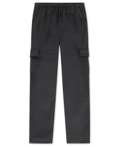 Hurley Big Kid Boys Adjustable Waist Straight Cargo Pant In Black