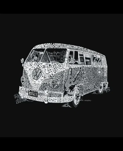 La Pop Art Plus Size The 70's Word Art T-shirt In Black