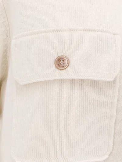 Brunello Cucinelli Cashmere Cardigan In White