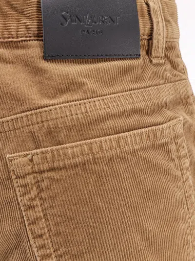 Saint Laurent Corduroy Trousers With Belt Loops And Pockets